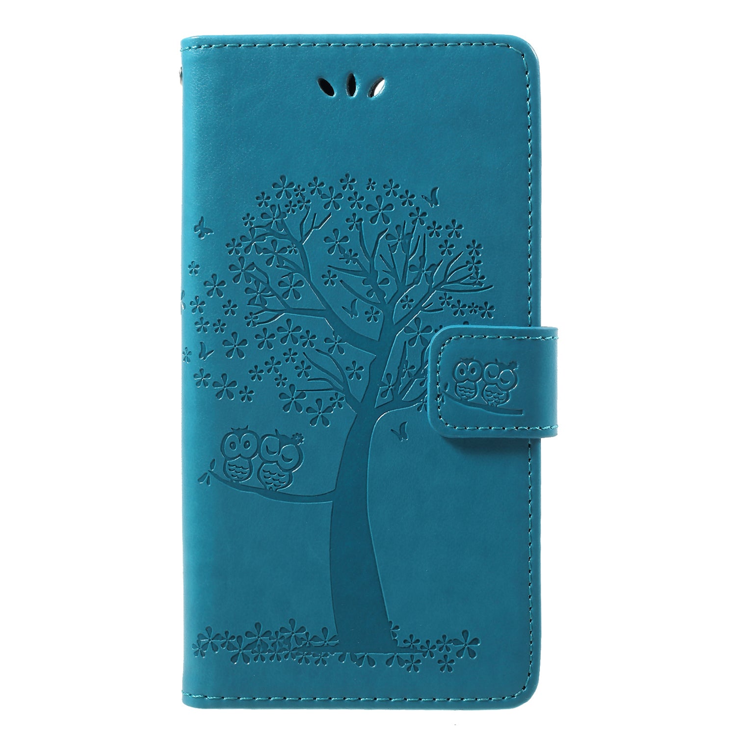 Imprint Tree Owl Pattern Wallet Leather Cover for Huawei Honor 9 Lite / Honor 9 Youth Edition