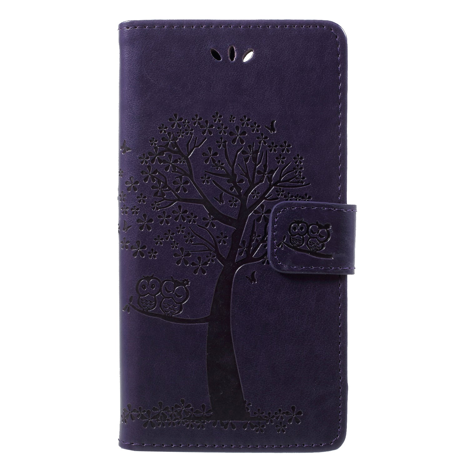 Imprint Tree Owl Pattern Wallet Leather Cover for Huawei Honor 9 Lite / Honor 9 Youth Edition