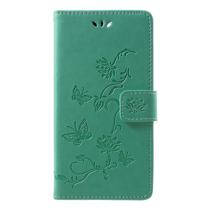 Imprint Butterfly Flower Wallet Leather Phone Case for Huawei Honor 9 Lite / Honor 9 Youth Edition