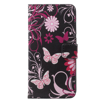 Pattern Printing Wallet Stand Leather Case for Huawei P20