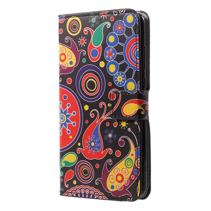 Pattern Printing Wallet Stand Leather Case for Huawei P20