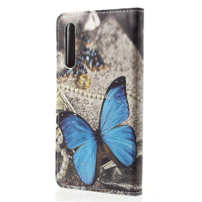 Pattern Printing Wallet Stand Leather Case for Huawei P20