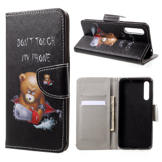 Pattern Printing Leather Wallet Case for Huawei P20