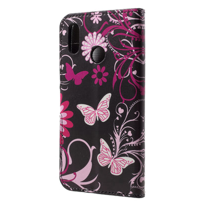 Pattern Printing Wallet Stand Leather Case for Huawei P20 Lite / Nova 3e