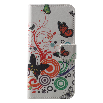 Pattern Printing Wallet Stand Leather Case for Huawei P20 Lite / Nova 3e