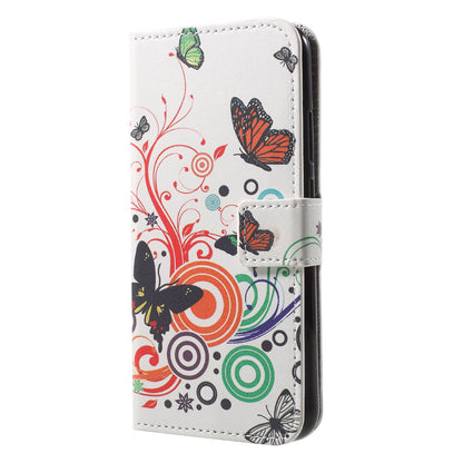 Pattern Printing Wallet Stand Leather Case for Huawei P20 Lite / Nova 3e