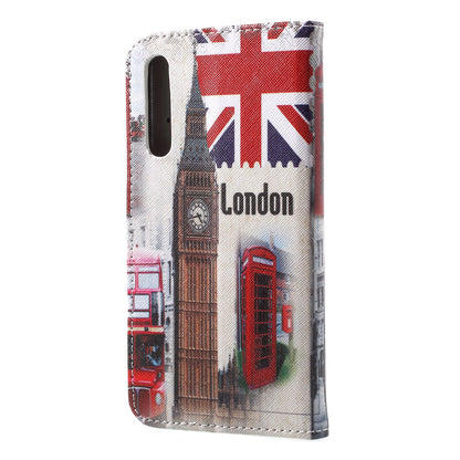 Pattern Printing Leather Wallet Case for Huawei P20 Pro