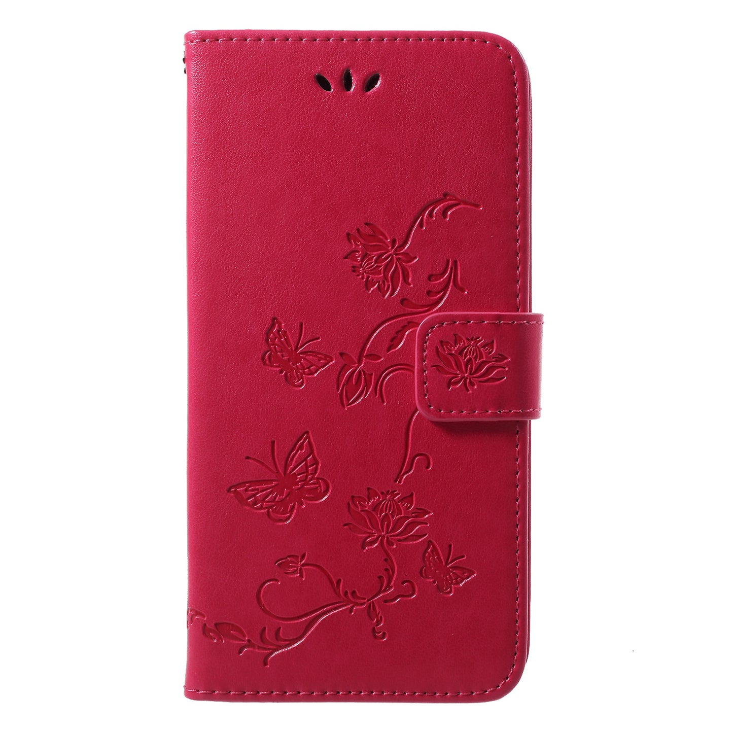 Imprint Butterfly Flower Wallet Stand Leather Case for Huawei P20