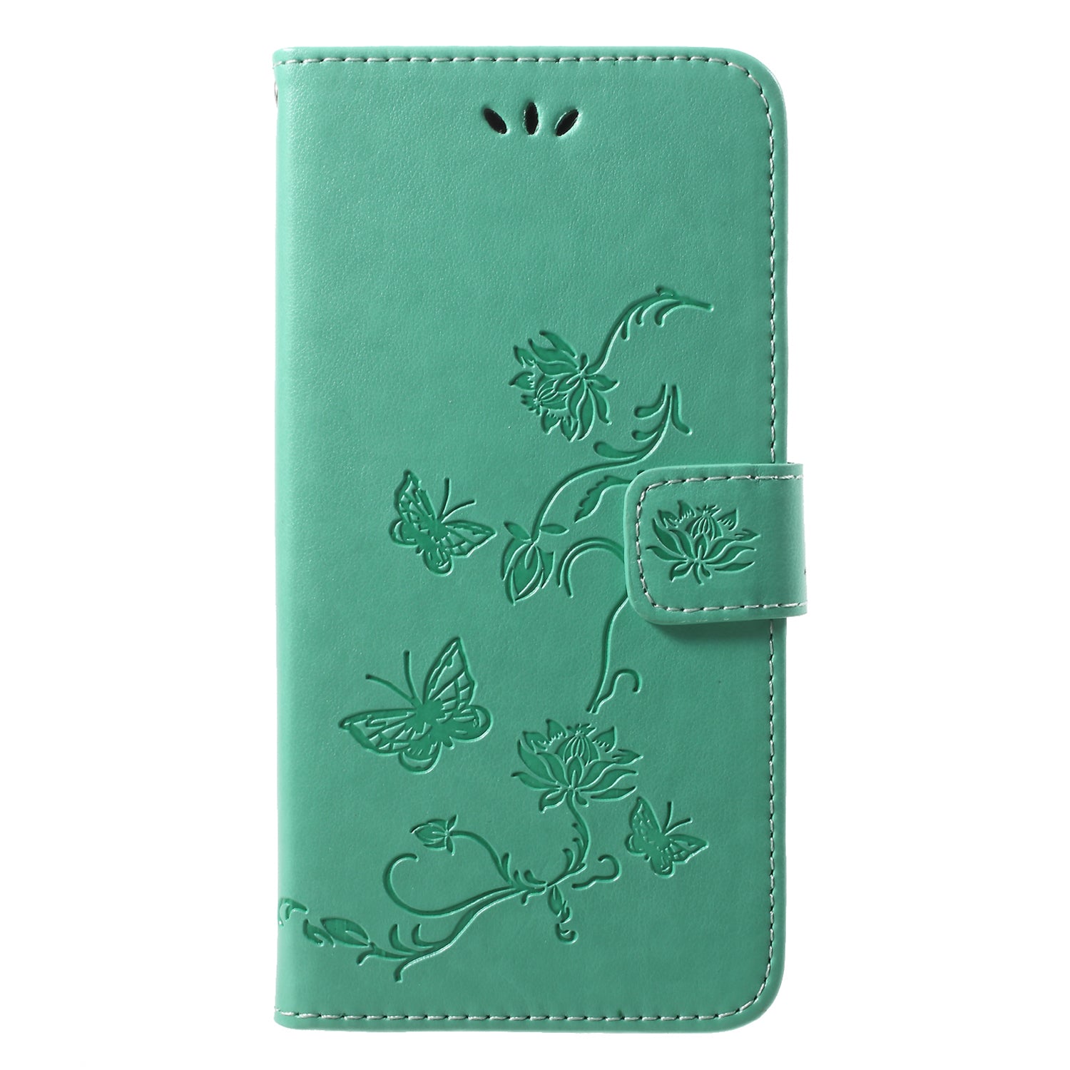 Imprint Butterfly Flower Wallet Stand Leather Case for Huawei P20