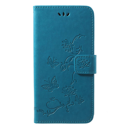 Imprint Butterfly Flower Wallet Stand Leather Case for Huawei P20