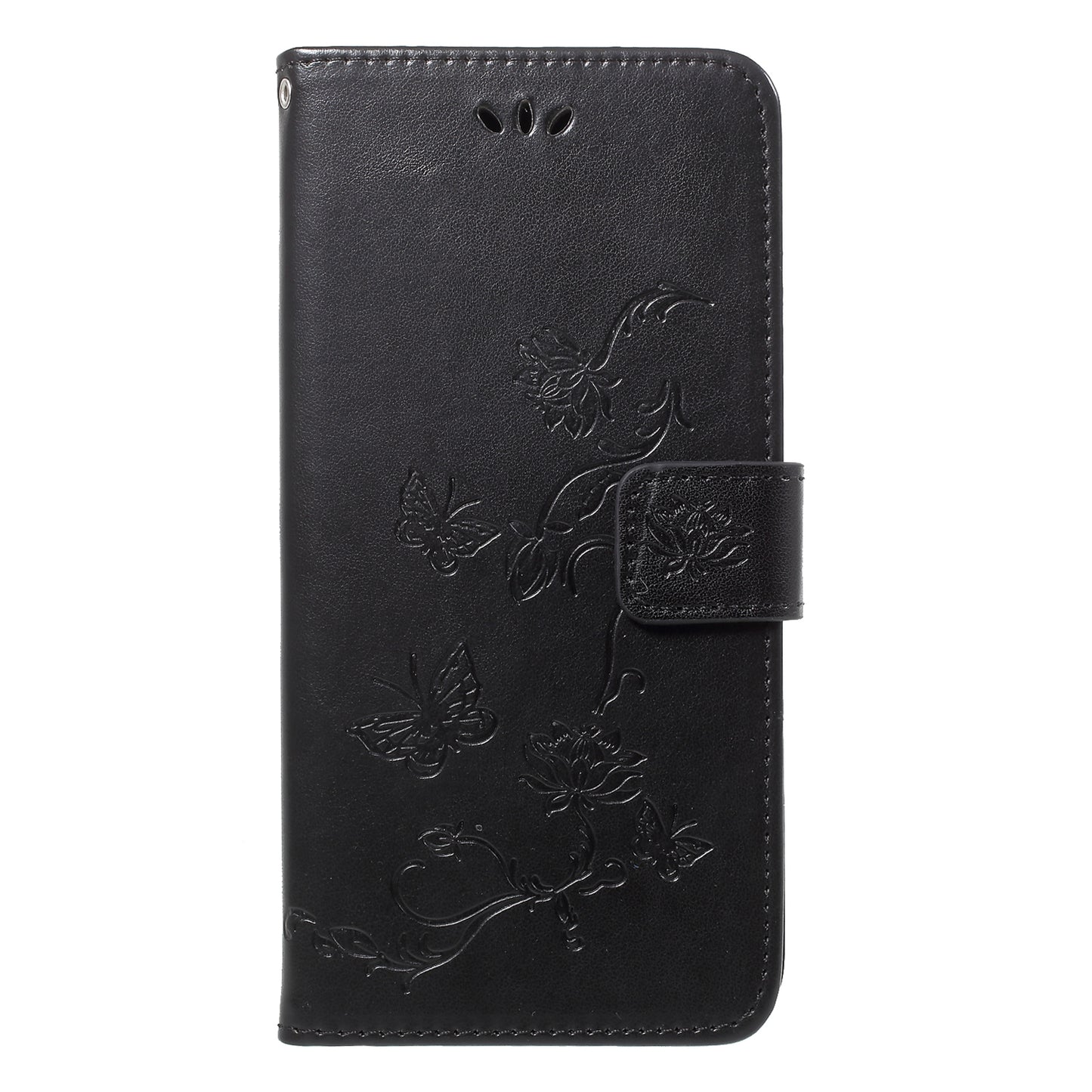 Imprint Butterfly Flower Wallet Stand Leather Case for Huawei P20 Pro