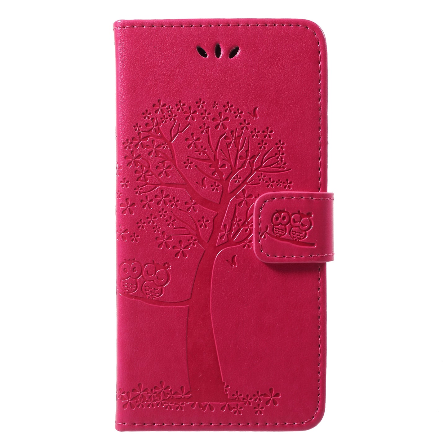 Imprint Tree Owl Pattern Wallet Stand Leather Case for Huawei P20 Lite / Nova 3e