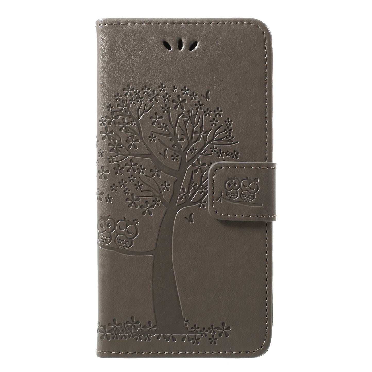 Imprint Tree Owl Pattern Wallet Stand Leather Case for Huawei P20 Lite / Nova 3e