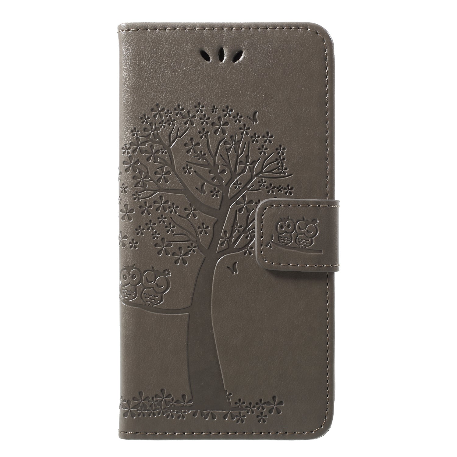 Imprint Tree Owl Pattern Wallet Stand Leather Case for Huawei P20 Lite / Nova 3e