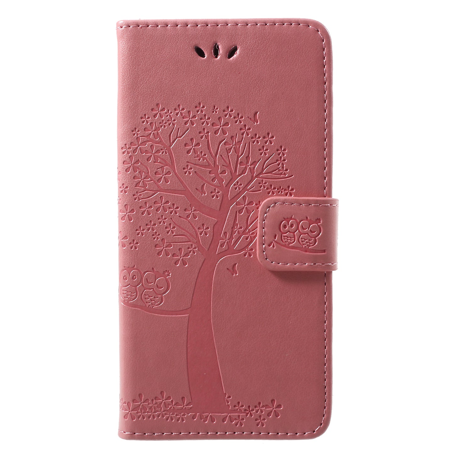 Imprint Tree Owl Pattern Wallet Stand Leather Case for Huawei P20 Lite / Nova 3e