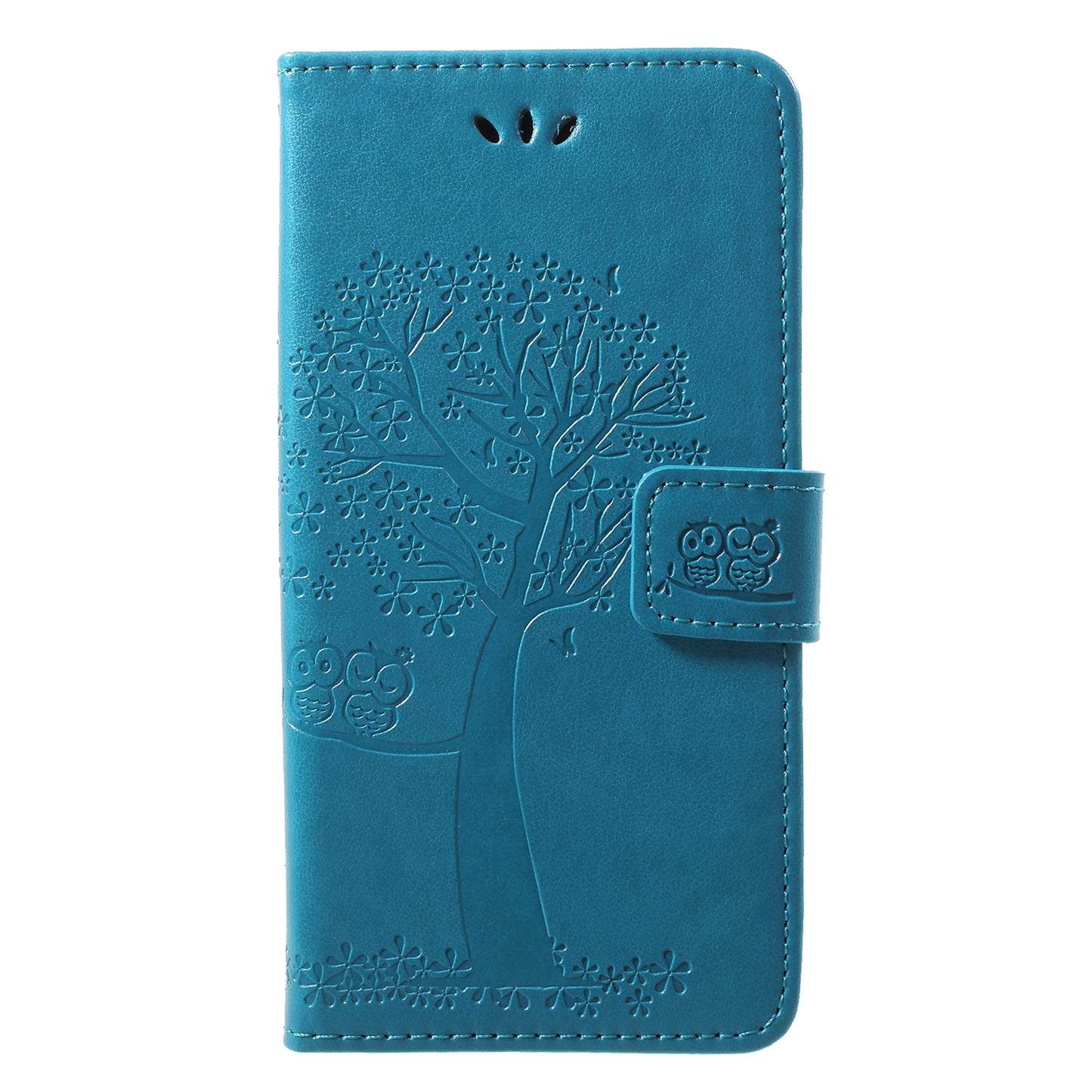 Imprint Tree Owl Pattern Wallet Stand Leather Case for Huawei P20 Lite / Nova 3e