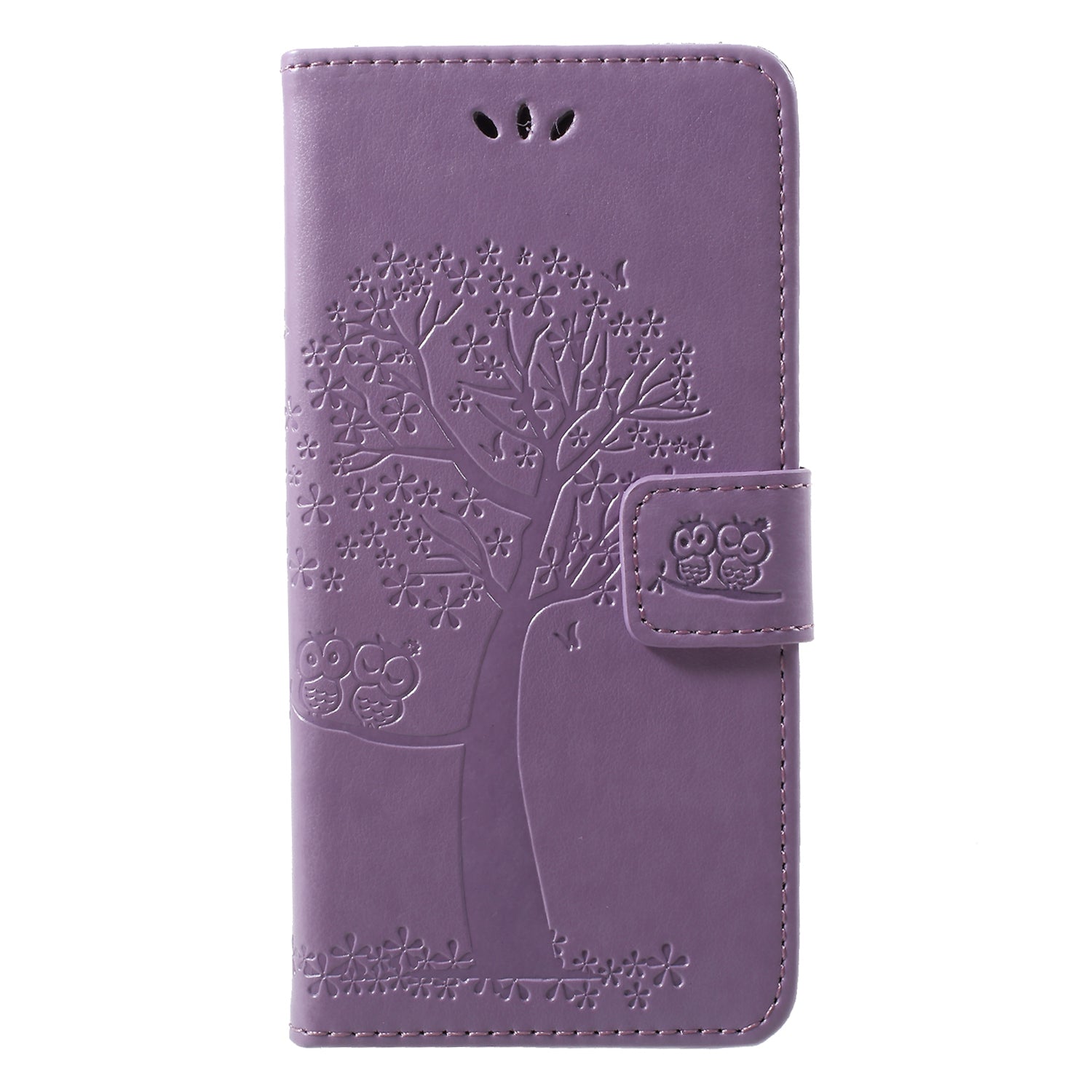 Imprint Tree Owl Pattern Wallet Stand Leather Case for Huawei P20 Lite / Nova 3e