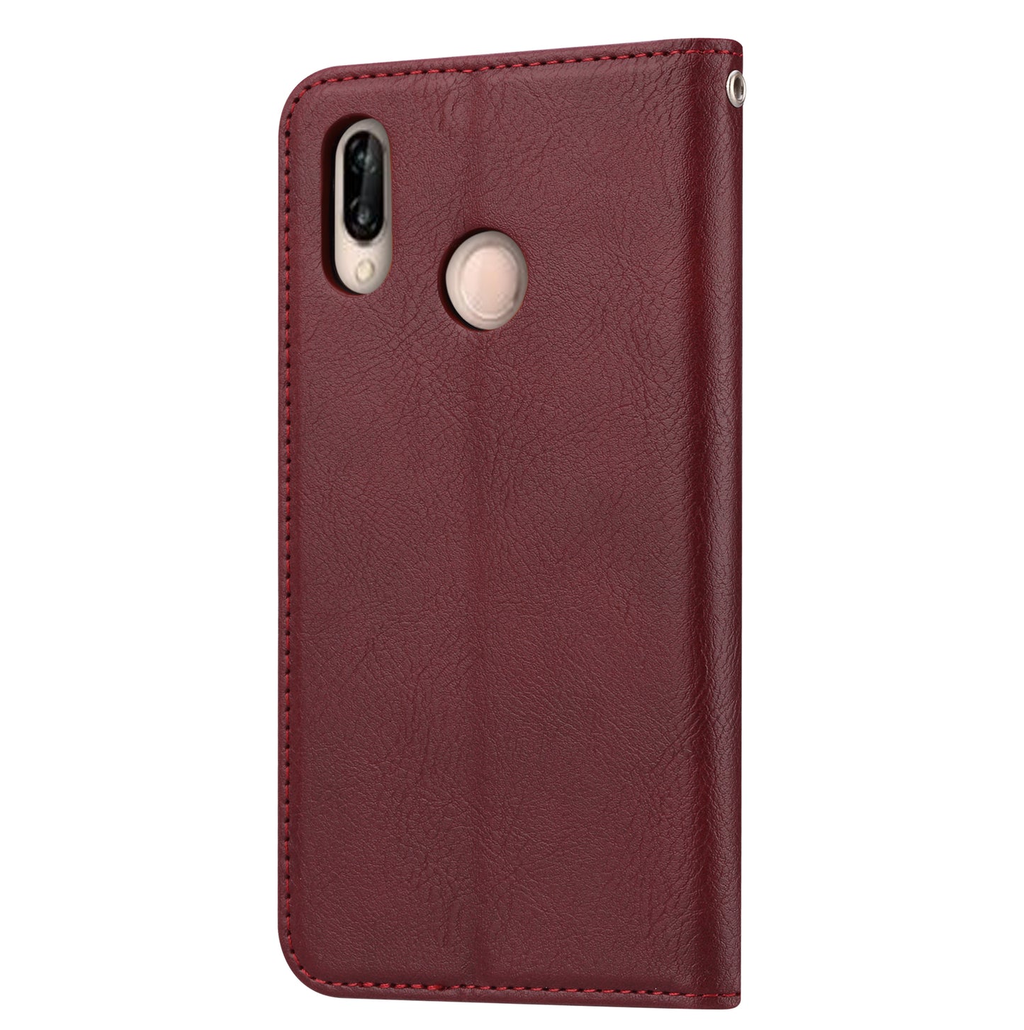 Auto-absorbed Leather Stand Phone Case for Huawei P20 Lite / Nova 3e