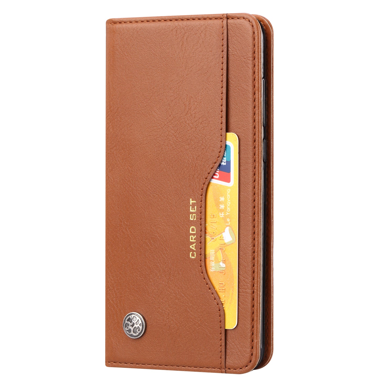 Auto-absorbed Leather Wallet Stand Phone Cover for Huawei P20