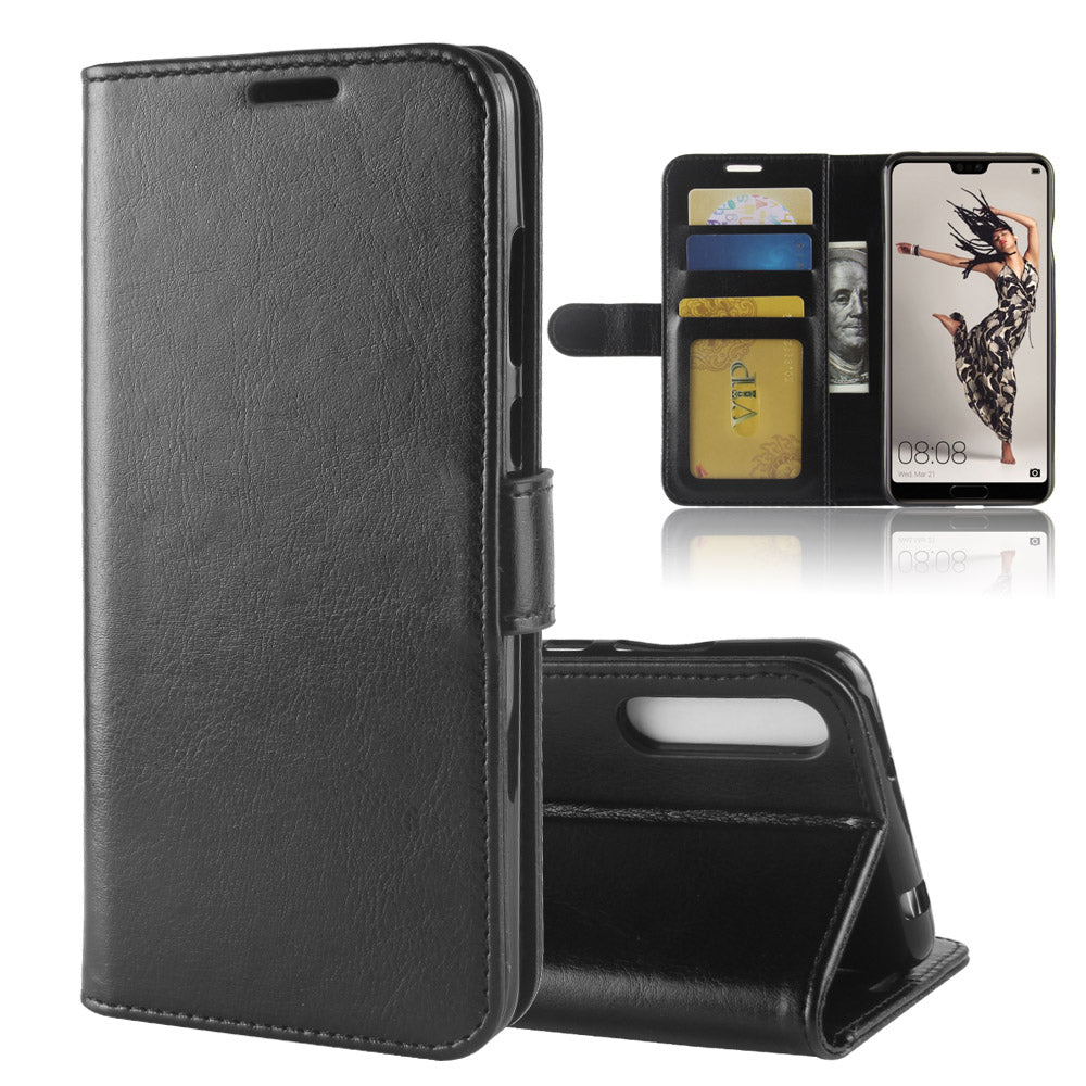 For Huawei P20 Pro Crazy Horse PU Leather Wallet Stand Cell Phone Case Cell Phone Accessories