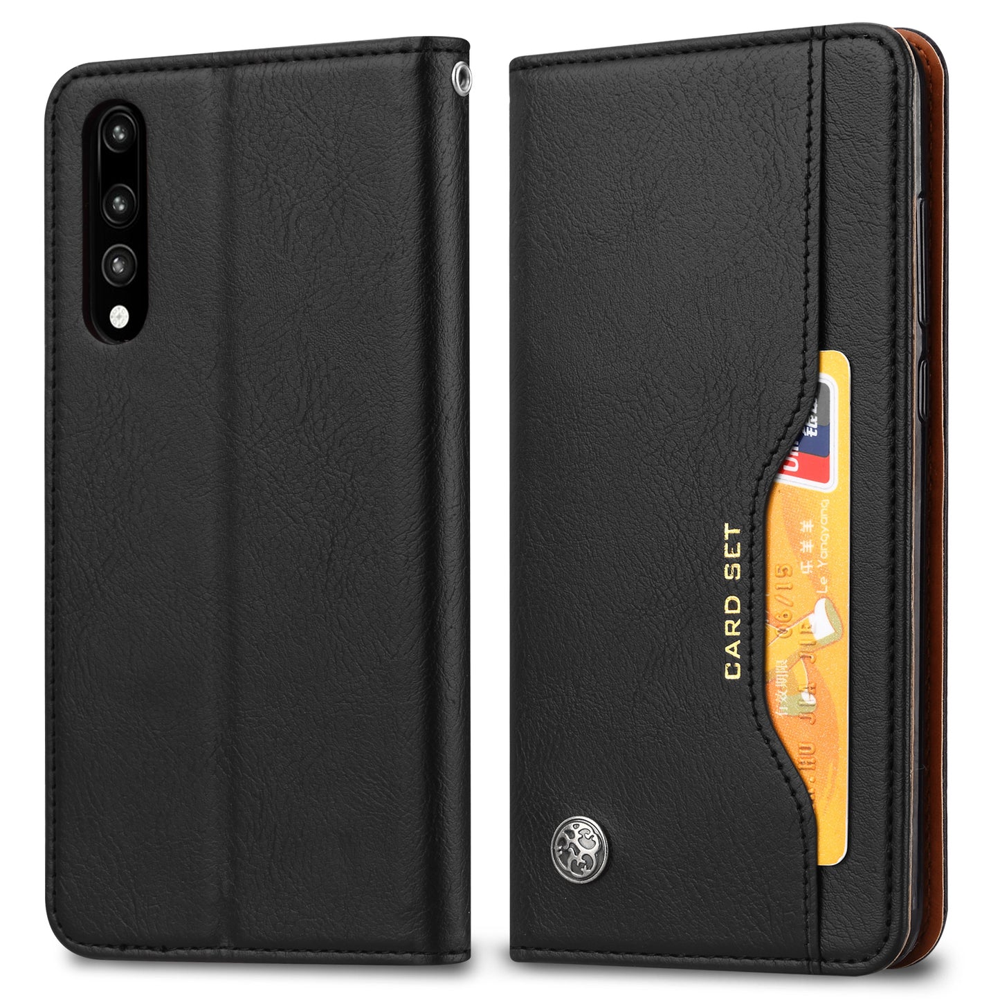 Auto-absorbed Leather Stand Phone Casing for Huawei P20 Pro