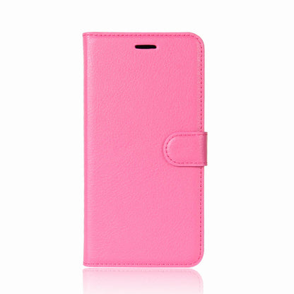 Litchi Texture Wallet Stand Leather Phone Accessory Case for Huawei P20 Lite / Nova 3e