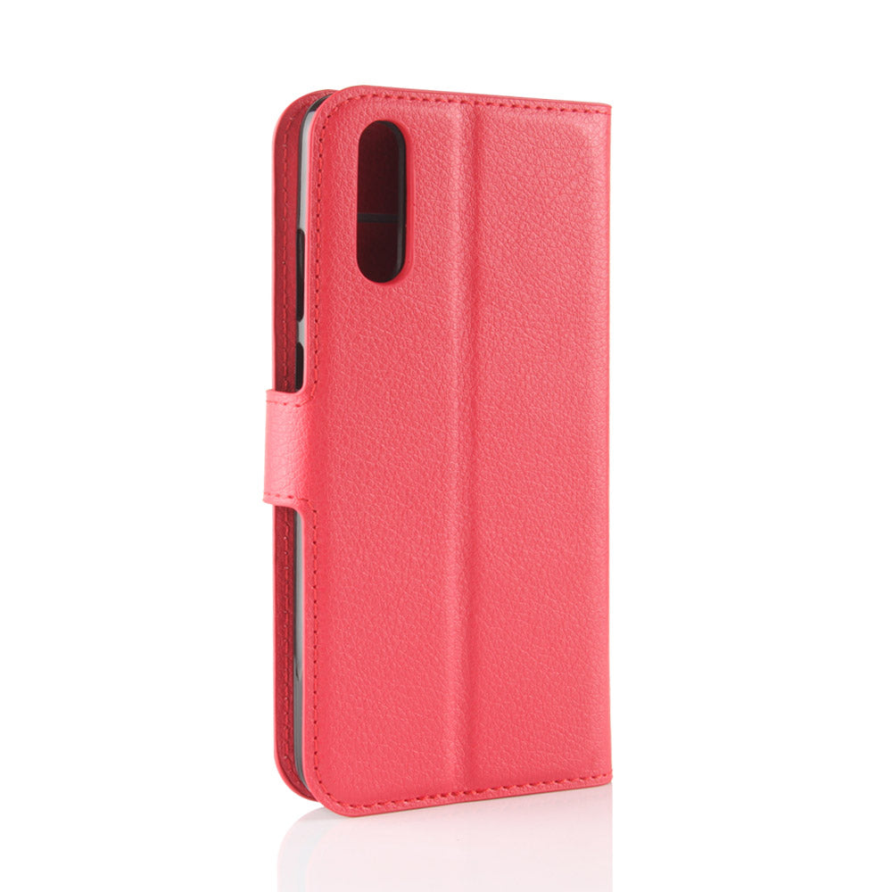 For Huawei P20 Litchi Texture Wallet Stand Leather Phone Accessory Case