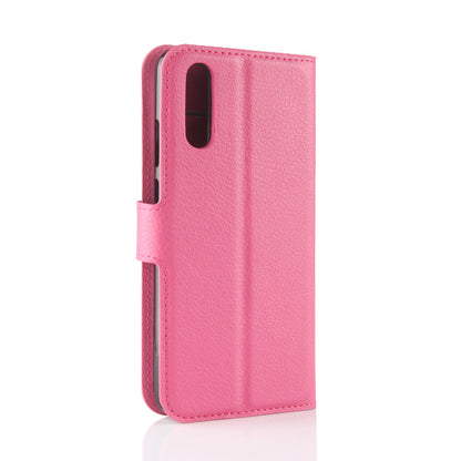 For Huawei P20 Litchi Texture Wallet Stand Leather Phone Accessory Case