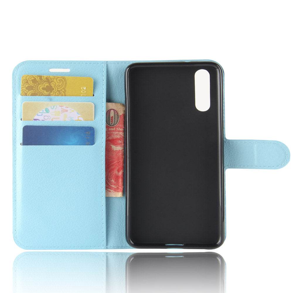 For Huawei P20 Litchi Texture Wallet Stand Leather Phone Accessory Case