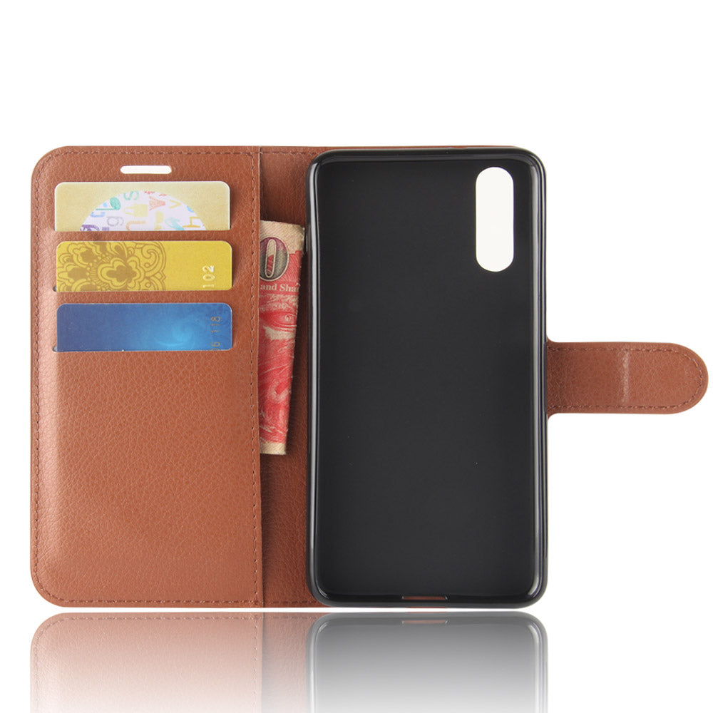 For Huawei P20 Litchi Texture Wallet Stand Leather Phone Accessory Case