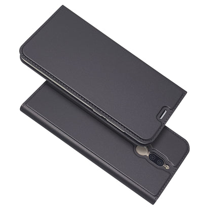 Auto-absorbed Stand Leather Card Holder Case for Huawei Mate 10 Lite/nova 2i/Maimang 6/Honor 9i (India)