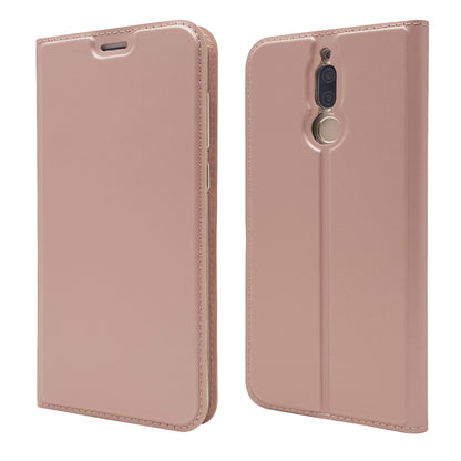 Auto-absorbed Stand Leather Card Holder Case for Huawei Mate 10 Lite/nova 2i/Maimang 6/Honor 9i (India)