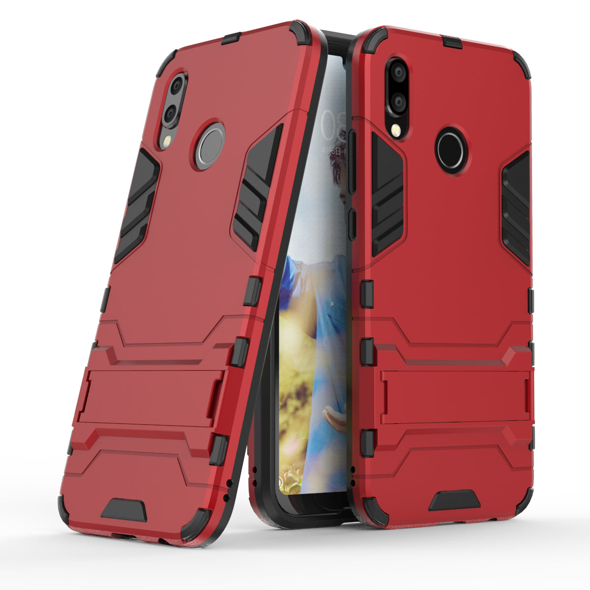 Cool Guard PC TPU Combo Mobile Casing with Kickstand for Huawei P20 Lite / Nova 3e (China)