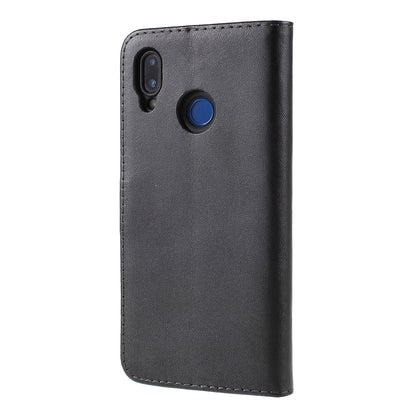 Split Leather Wallet Stand Flip Cover Case for Huawei P20 Lite / Nova 3e