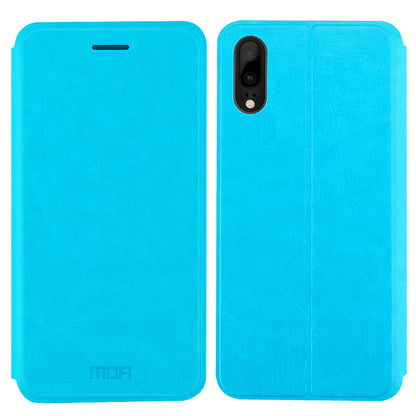 MOFI Rui Series Crazy Horse Flip PU Leather Phone Cover for Huawei P20