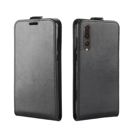 Crazy Horse Texture Vertical Flip Leather Magnetic Case for Huawei P20 Pro