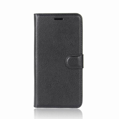 Litchi Skin Wallet Leather Stand Case for Huawei Y7 Prime (2018) / Honor 7C / Enjoy 8