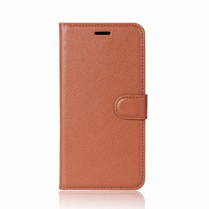 Litchi Skin Wallet Leather Stand Case for Huawei Y7 Prime (2018) / Honor 7C / Enjoy 8