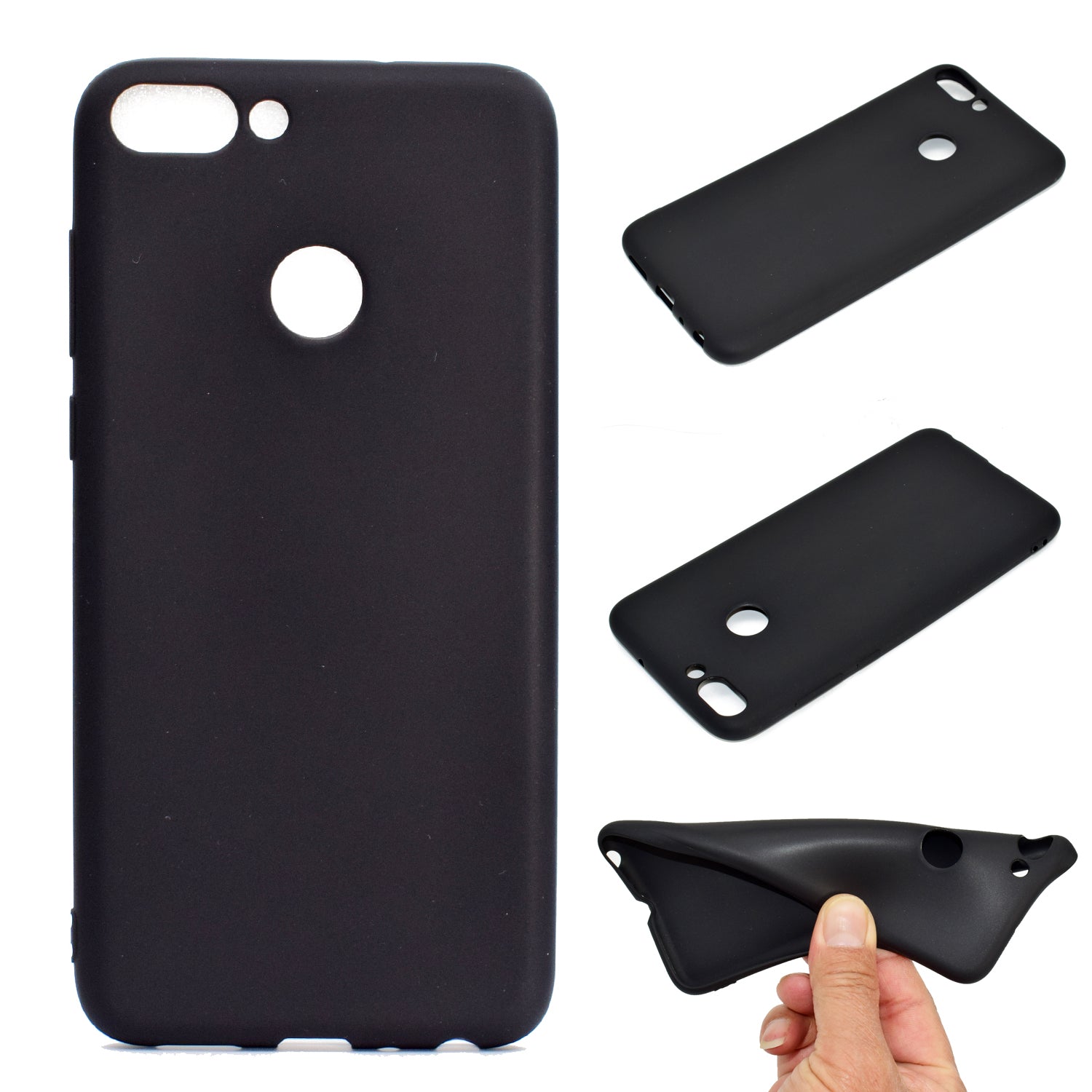 Solid Color Matte Soft TPU Case for Huawei P Smart / Enjoy 7S