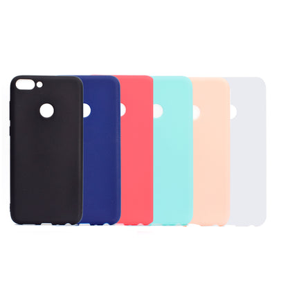 Solid Color Matte Soft TPU Case for Huawei P Smart / Enjoy 7S