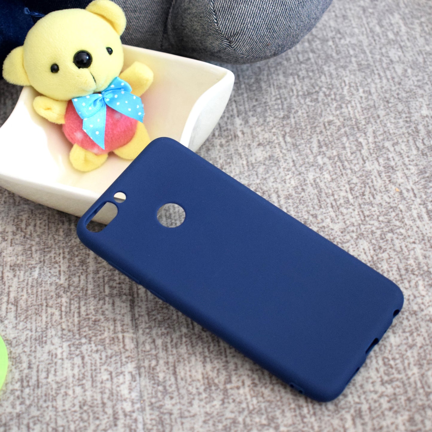 Solid Color Matte Soft TPU Case for Huawei P Smart / Enjoy 7S