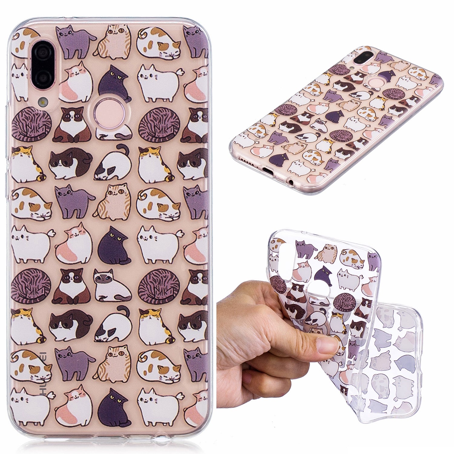 Pattern Printing TPU Back Case for Huawei P20 Lite / Nova 3e