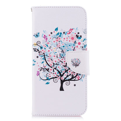 Pattern Printing PU Leather Wallet Stand Cover Case for Huawei P Smart/Enjoy 7S