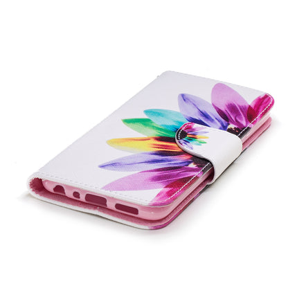 Pattern Printing PU Leather Wallet Stand Cover Case for Huawei P Smart/Enjoy 7S