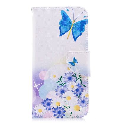 Pattern Printing PU Leather Wallet Stand Cover Case for Huawei P Smart/Enjoy 7S