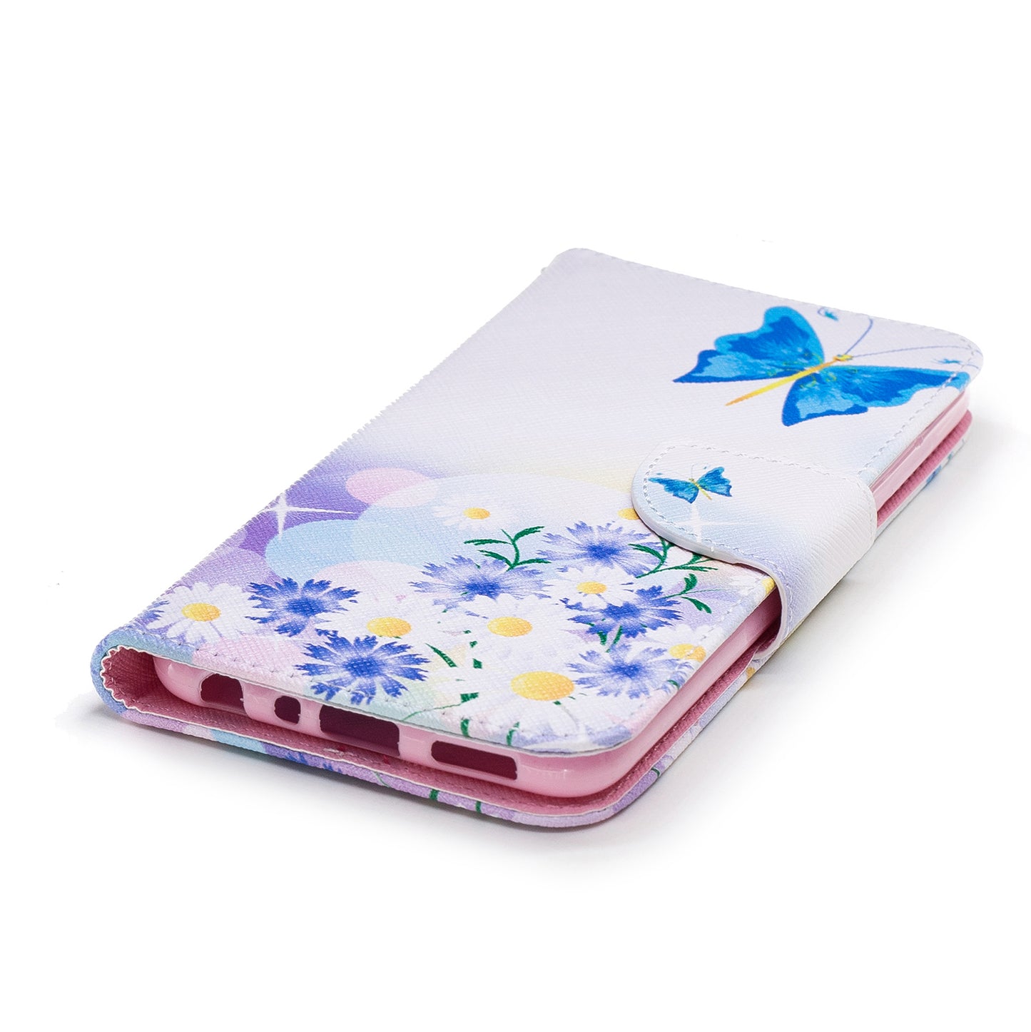 Pattern Printing PU Leather Wallet Stand Cover Case for Huawei P Smart/Enjoy 7S