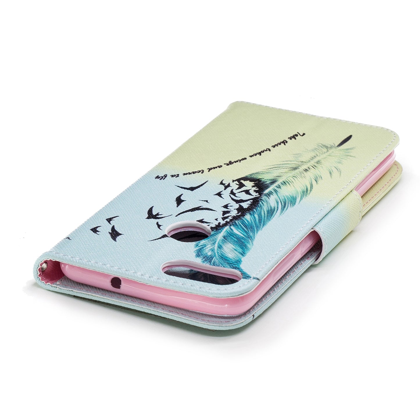 Pattern Printing PU Leather Wallet Stand Cover Case for Huawei P Smart/Enjoy 7S