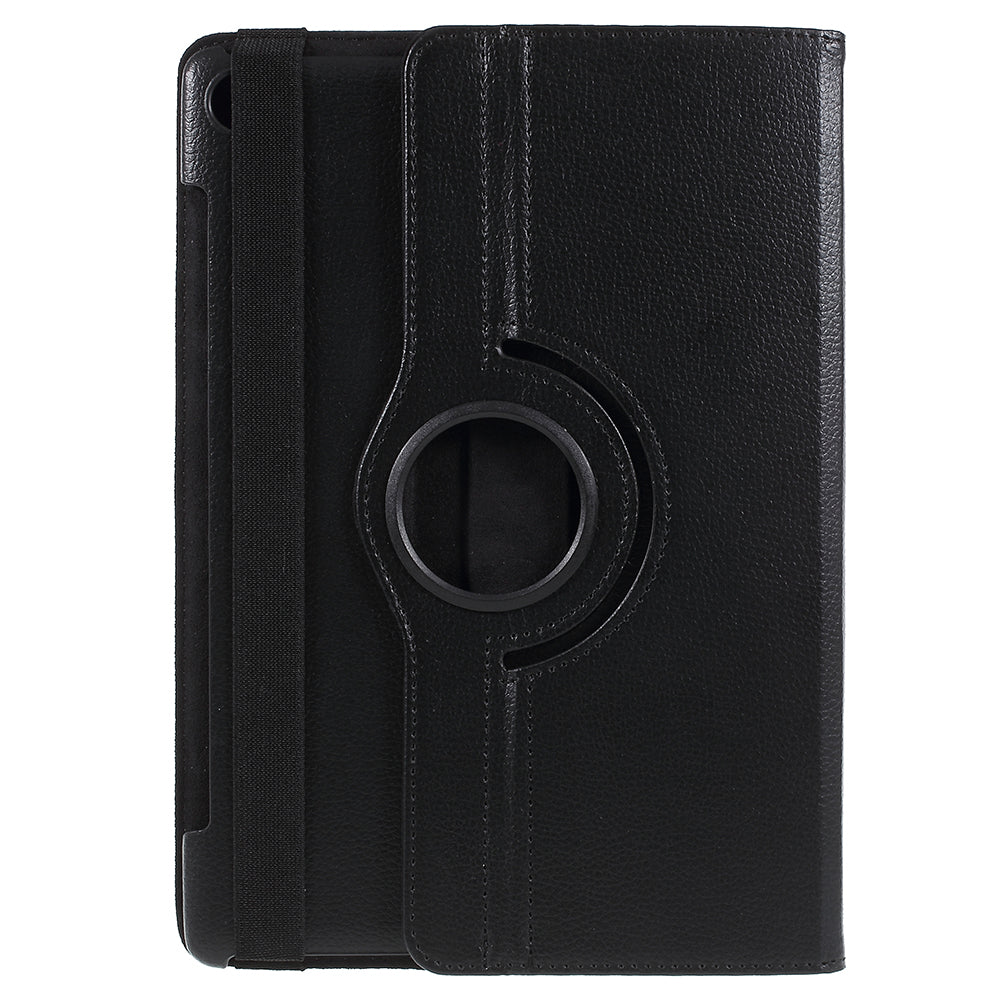 Litchi Skin Leather Case with Rotating Stand for Huawei MediaPad M5 10 / M5 10 (Pro)