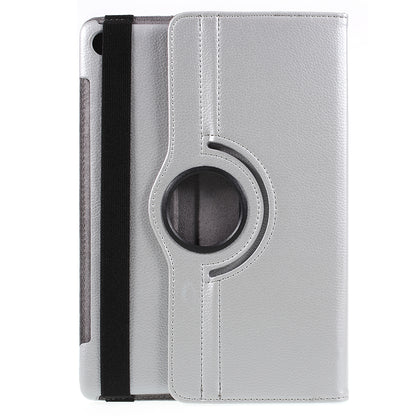 Litchi Skin Leather Case with Rotating Stand for Huawei MediaPad M5 10 / M5 10 (Pro)