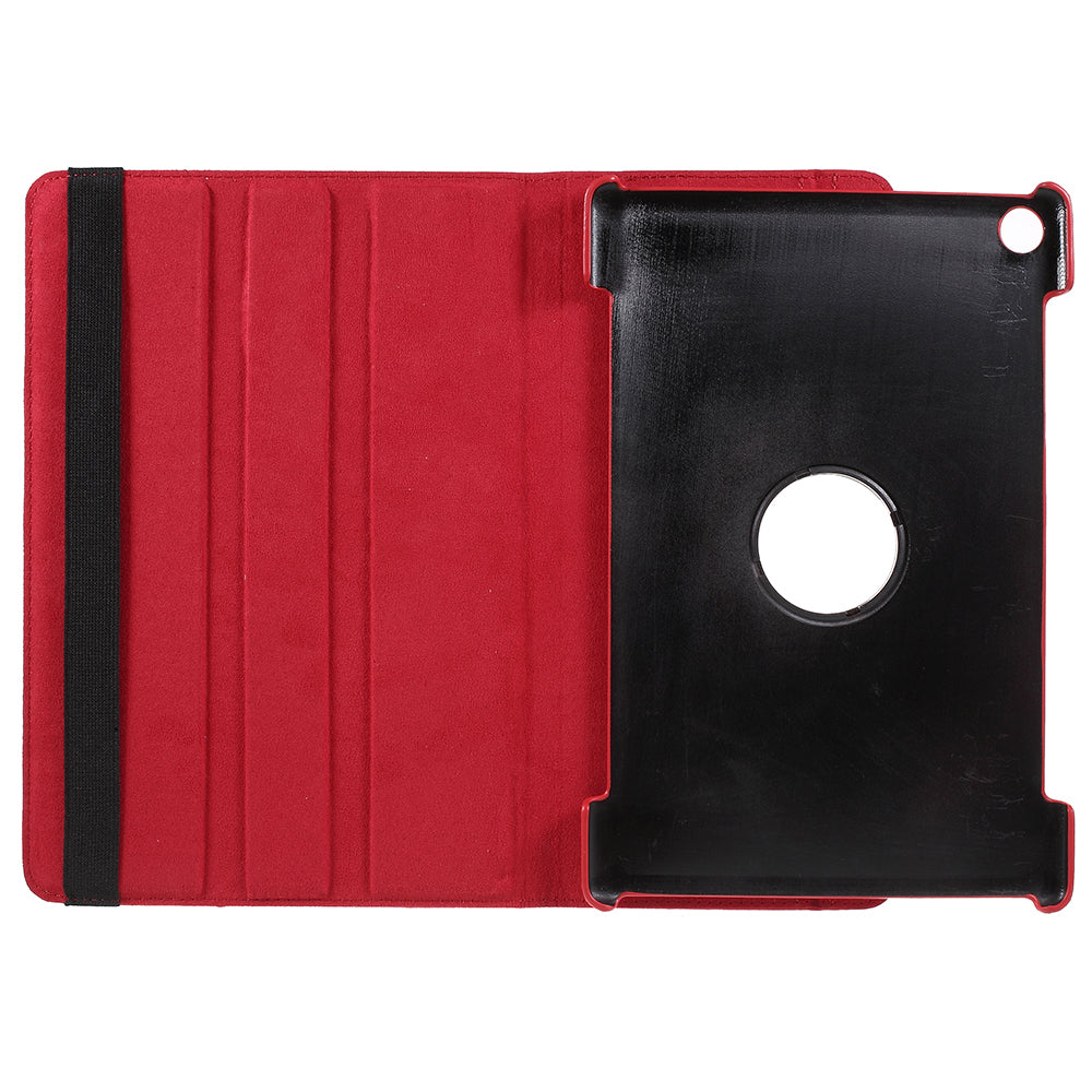 Litchi Skin Leather Case with Rotating Stand for Huawei MediaPad M5 10 / M5 10 (Pro)